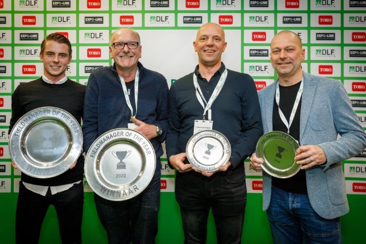 Roy van Dijk, Jaap Verhagen, Eddie van der Stappen en Bert Klein. Foto: Vakbeurs Sportaccommodaties. Roy van Dijk, Jaap Verhagen, Eddie van der Stappen en Bert Klein. Foto: Vakbeurs Sportaccommodaties.