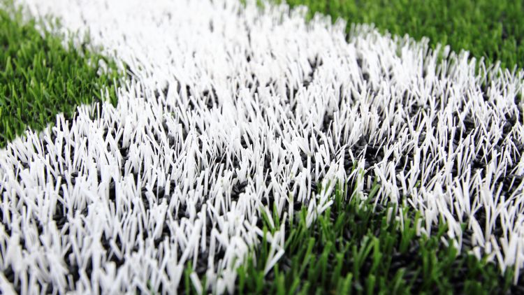 Close-up van de biologisch afbreekbare infill Greenfill