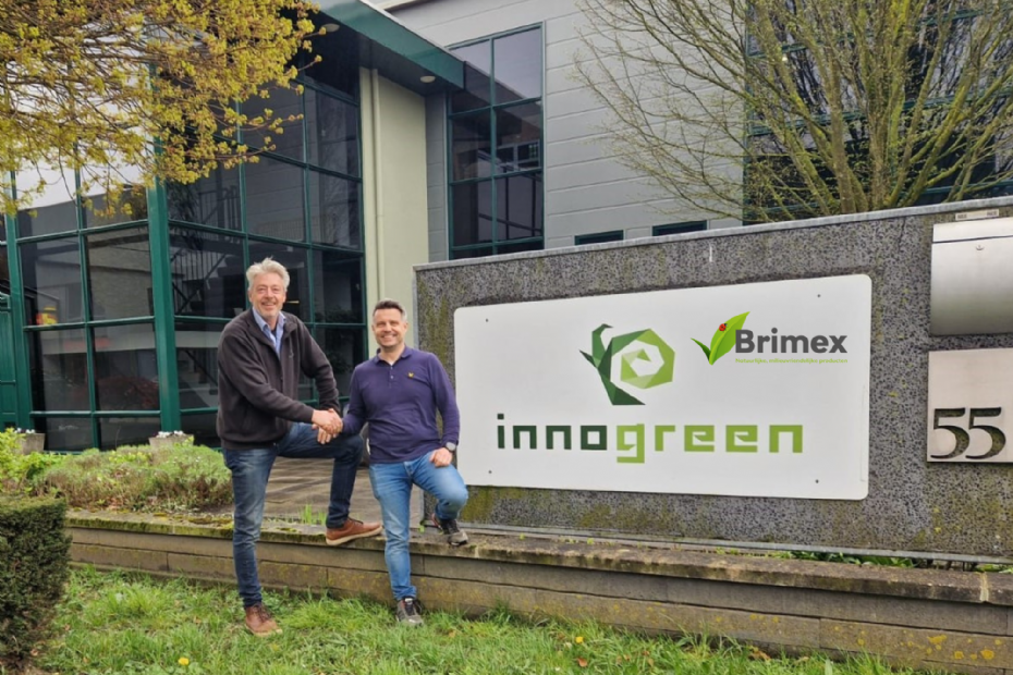 Boudewijn Zandee van Brimex en Ruud Snijders van Innogreen (l).