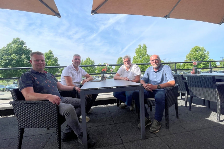 Gertjan Hilarius, Sander Akkerman, Arjan Knottnerus en Jaap Verhagen