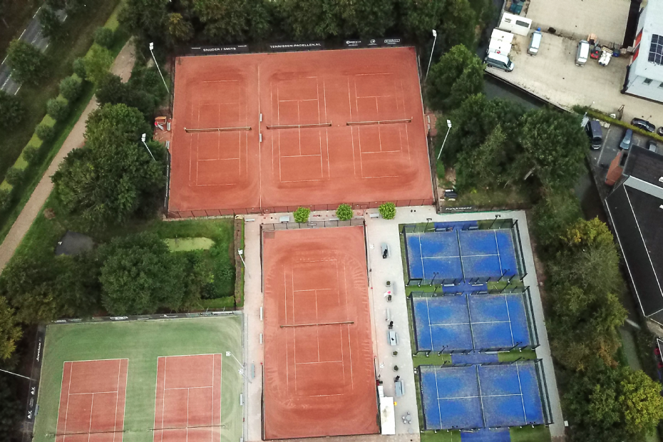 Het vernieuwde tennis- en padelcomplex van LTC Rhoon