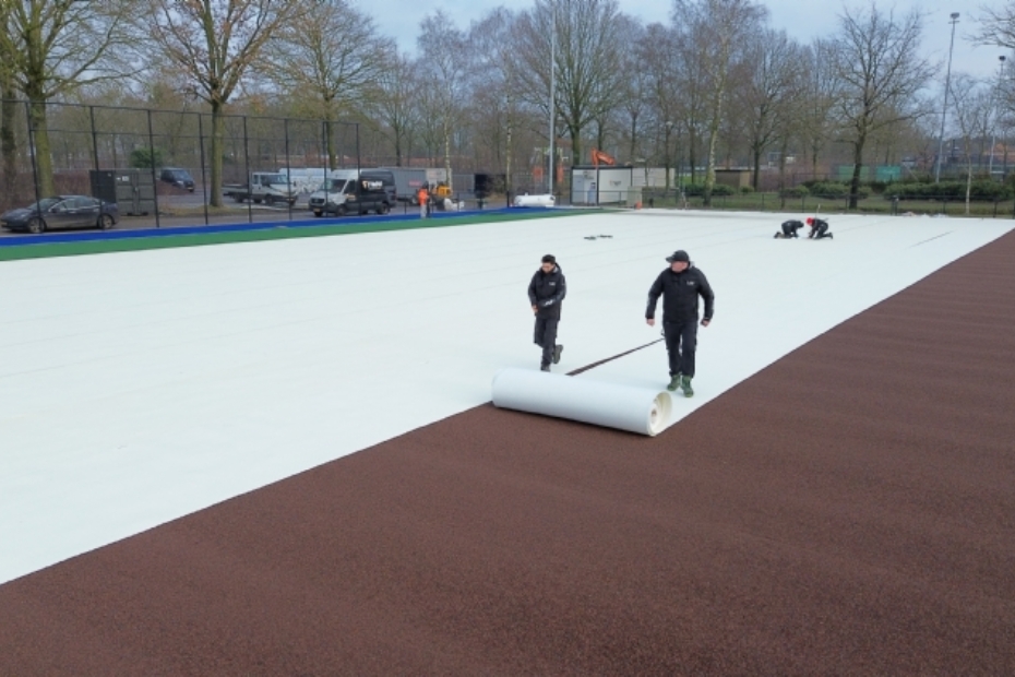 Installatie shockpad Installatie shockpad