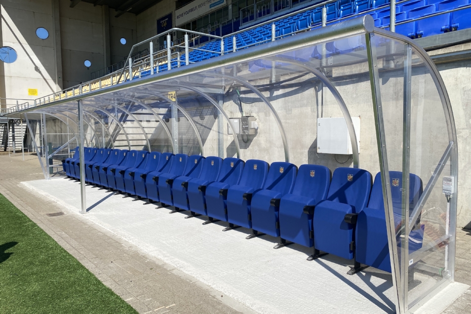 Nieuwe dug-out van SK Beveren